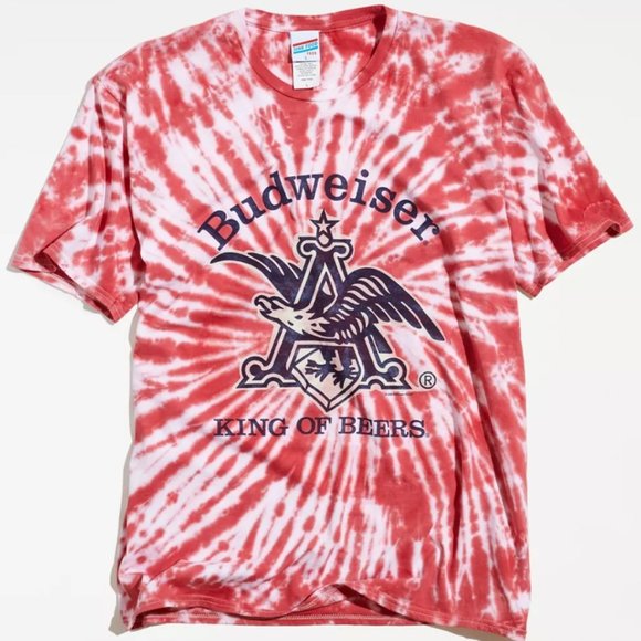 Junk Food Clothing Other - Junk Food Budwiser Eagle Tie-Dye Tee T-Shirt Red / Navy Men's Size Medium - NEW